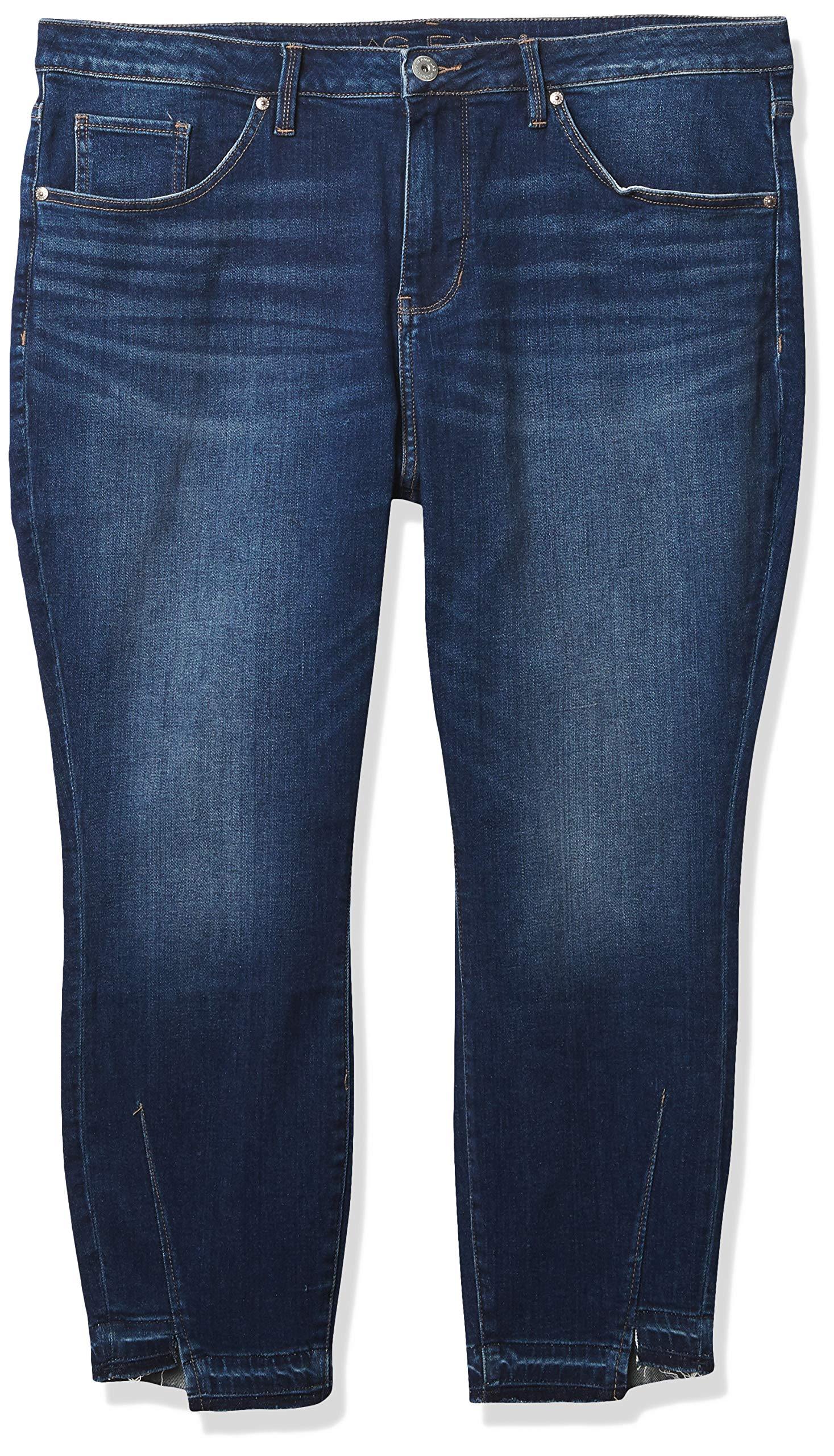 Jag Jeans Women's Plus Size Viola High Rise Skinny with Hem Detail Ankle Jean