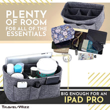 
                        
                          Cargar imagen en el visor de la galería, Handbag Organizer - 2in1 Purse Organizer Insert with Inner Zipped Pocket - Tote Shaper fits Speedy Neverfull - Grey Medium
                        
                      