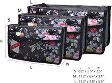 
                        
                          Load image into Gallery viewer, Vercord Purse Organizer Insert for Handbags Bag Organizers Inside Tote Pocketbook Women Nurse Nylon 13 Pockets Black Medium
                        
                      