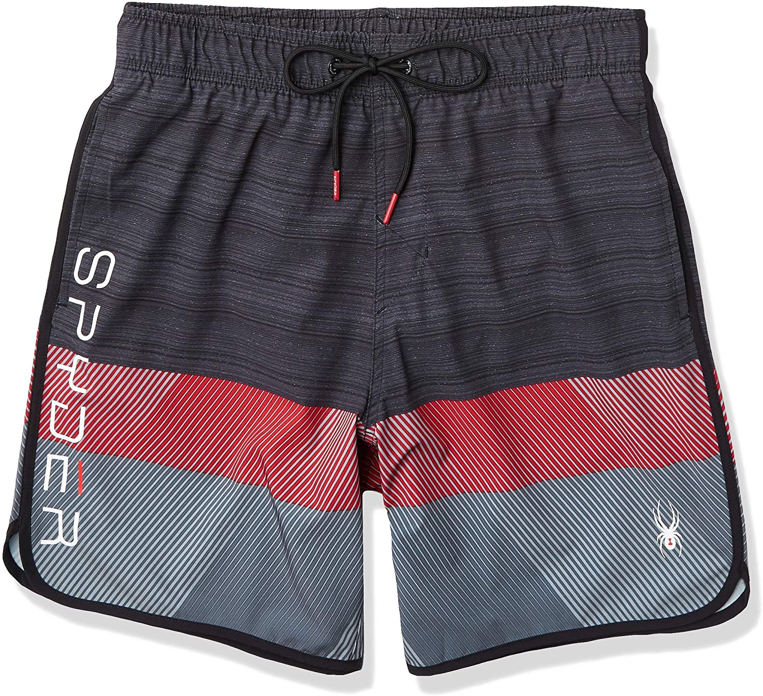 Spyder Men's 7" Textured Colorblock Volley Swim Trunks