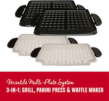 
                        
                          Cargar imagen en el visor de la galería, George Foreman GRP4842MB Multi-Plate Evolve Grill, (Ceramic Grilling Plates, and Waffle Plates Included), Black - JOY2ESpree
                        
                      
