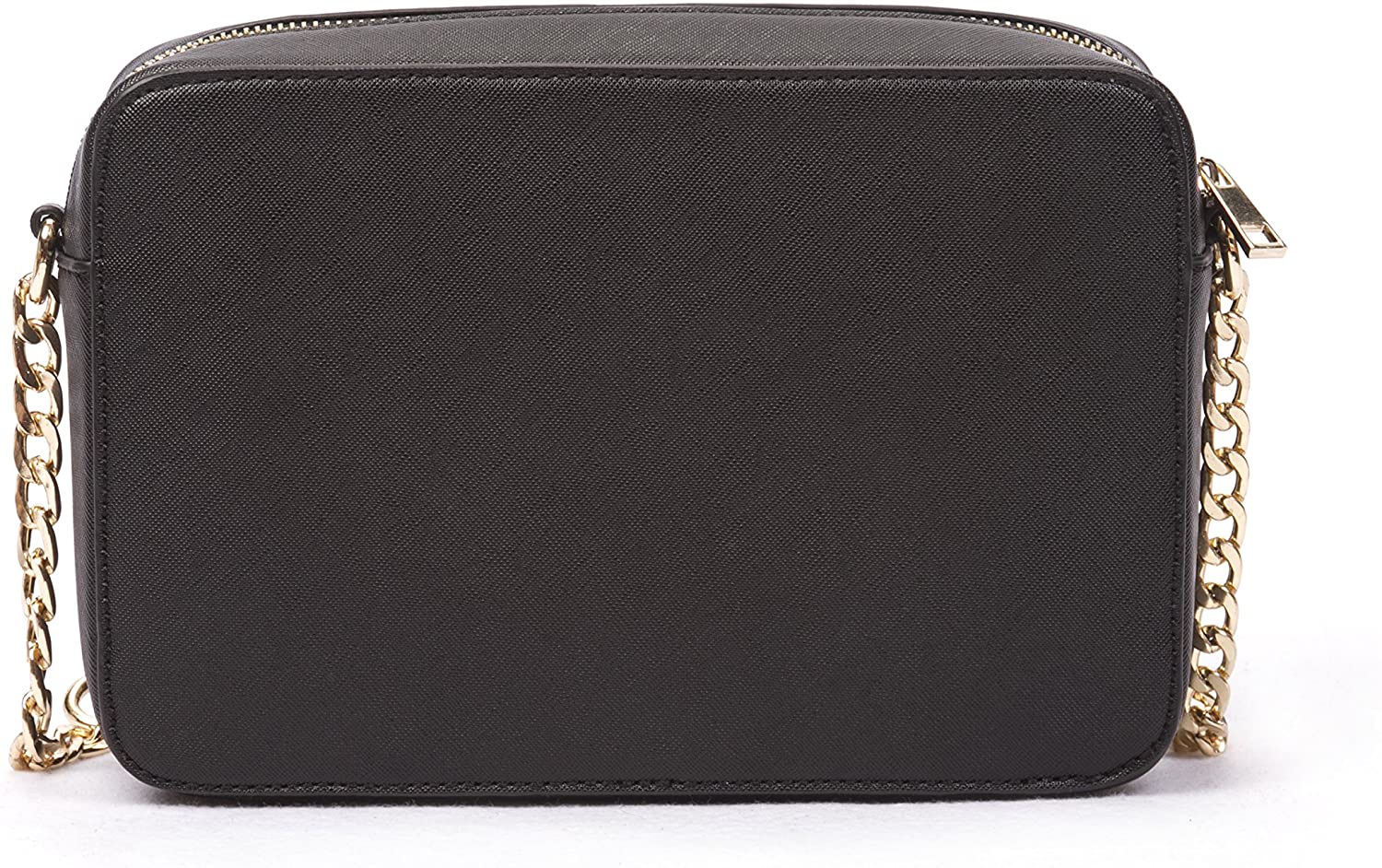 Korvara Saffiano Crossbody Bag - Womens Small Vegan Saffiano Leather Top-Zip Handbag
