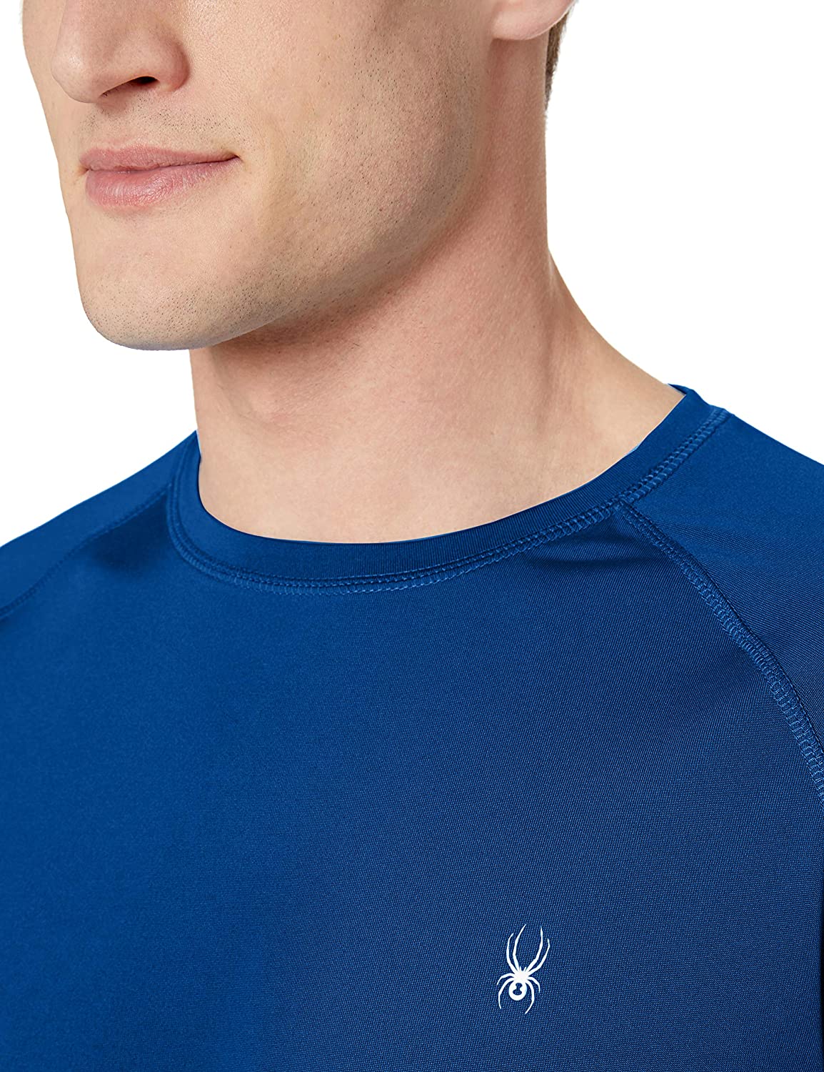 Spyder Men's Hydro Stretch Swim T-Shirt - Quick Dry Short Sleeve Rash Guard Tee