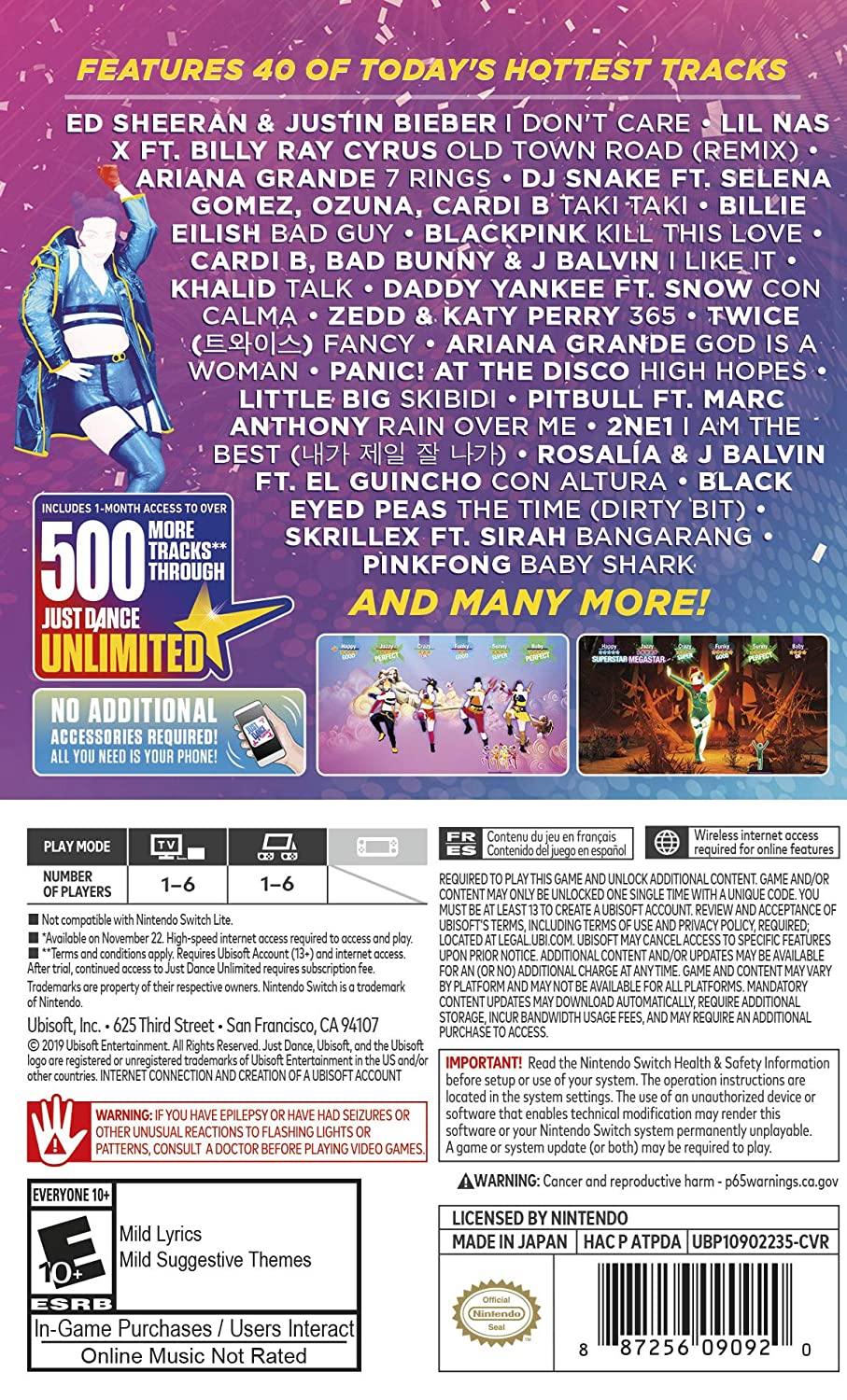 Just Dance 2020 - Nintendo Switch Standard Edition - JOY2ESpree