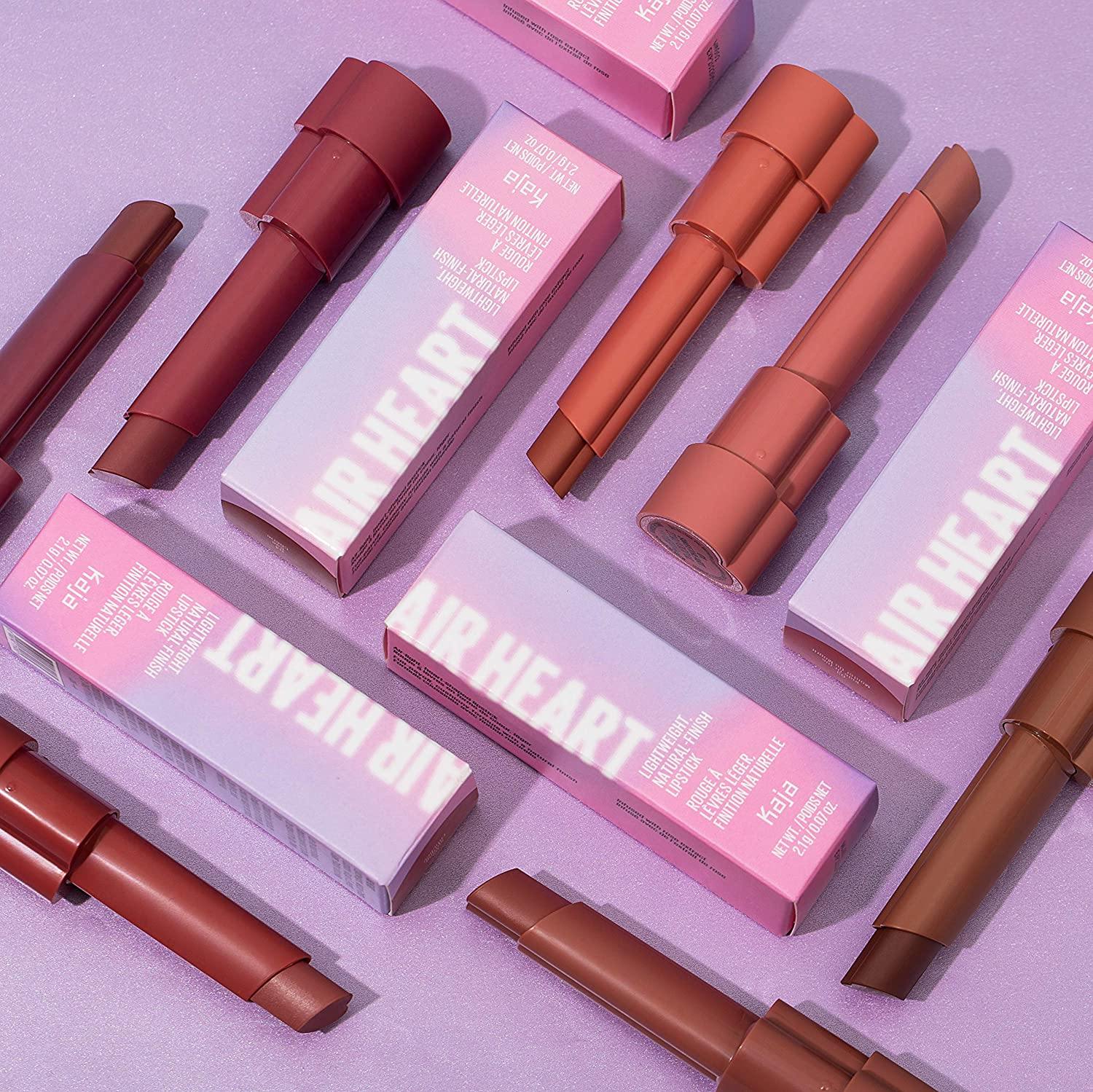 KAJA Air Heart | Lightweight Natural Finish Lipstick | 07 Lover - mauvy brown