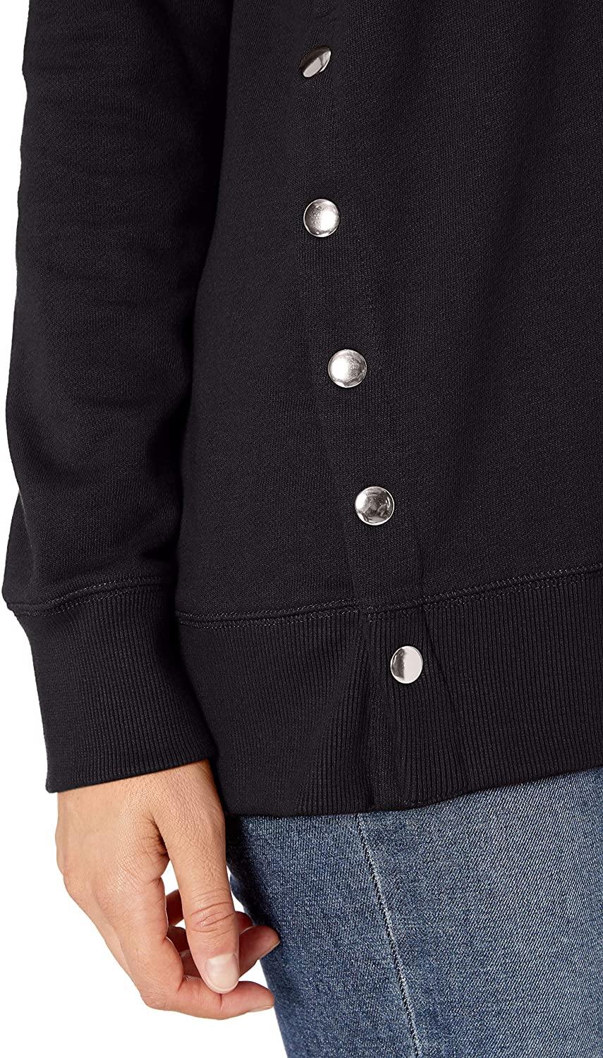 Jag Jeans Women's Kristen Side Snap Crew Pullover