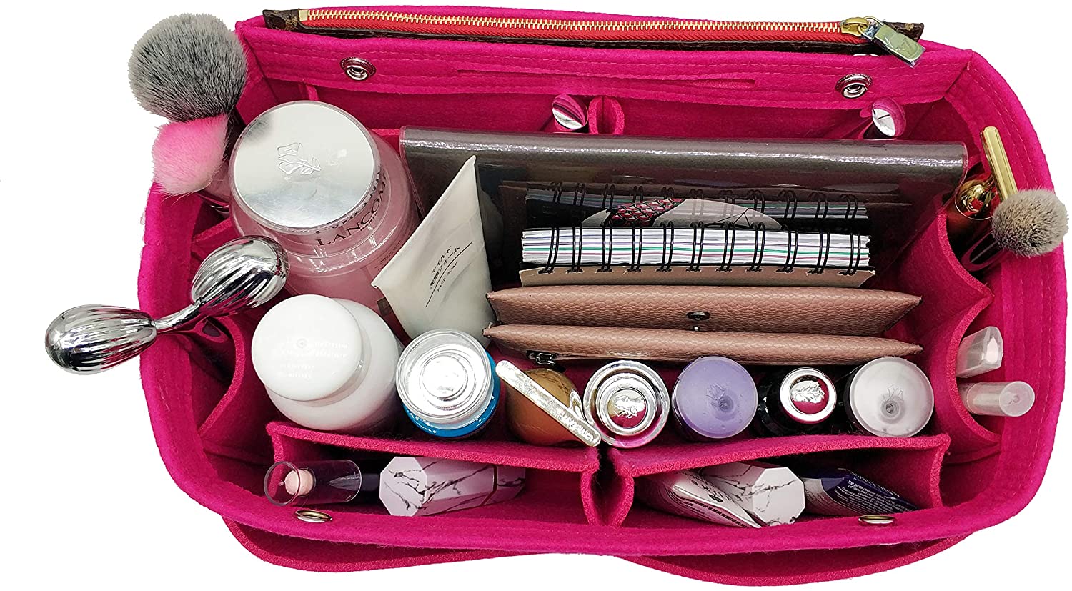 Felt Purse Organizer Insert Bag organizer Multi Pocket Bag in Bag Organizer Shaper