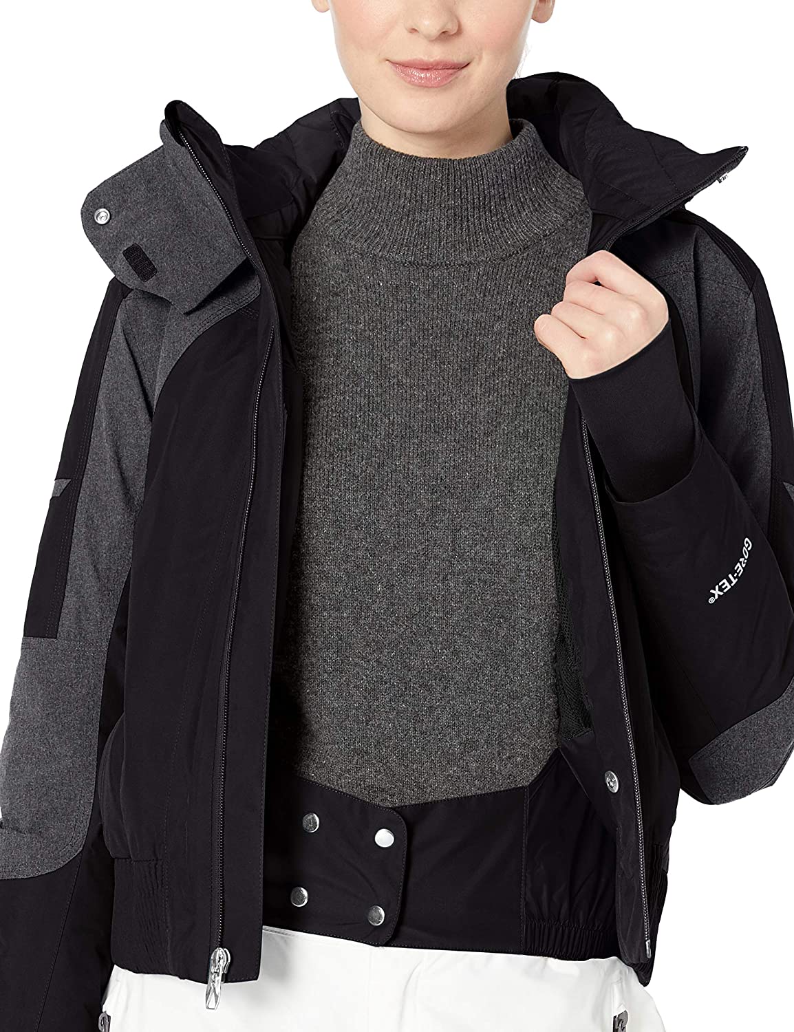 Spyder womens Women's Meribel Bomber Gore-tex Ski Jacket