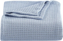
                        
                          Load image into Gallery viewer, Tommy Bahama Home | Bahama Coast | Blanket-100% Cotton, Hypoallergenic &amp; Ultra-Soft, All Season Bedding, Full/Queen, Blue
                        
                      