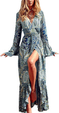 
                        
                          गैलरी व्यूवर में इमेज लोड करें, R.Vivimos Womens Summer Long Sleeve Cardigan Sexy Maxi Dresses
                        
                      