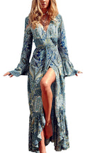 
                        
                          गैलरी व्यूवर में इमेज लोड करें, R.Vivimos Womens Summer Long Sleeve Cardigan Sexy Maxi Dresses
                        
                      