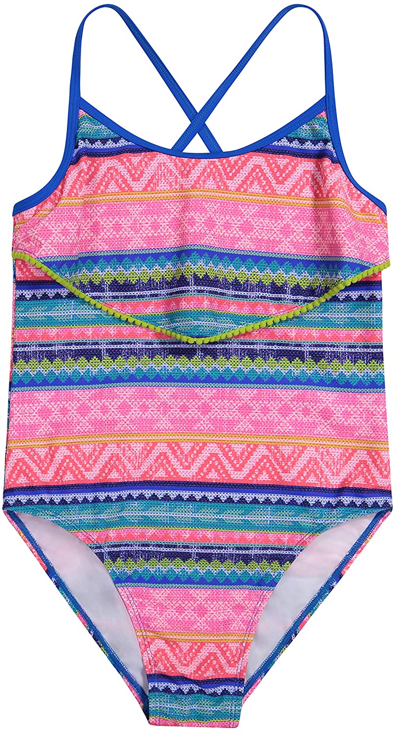 Tommy Bahama Girls' One-Piece Swimsuit Bathing Suit