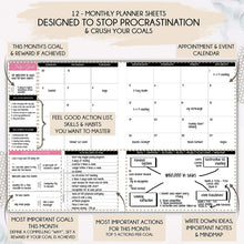
                        
                          Cargar imagen en el visor de la galería, Law of Attraction Planner - Undated Deluxe Weekly, Monthly Planner
                        
                      