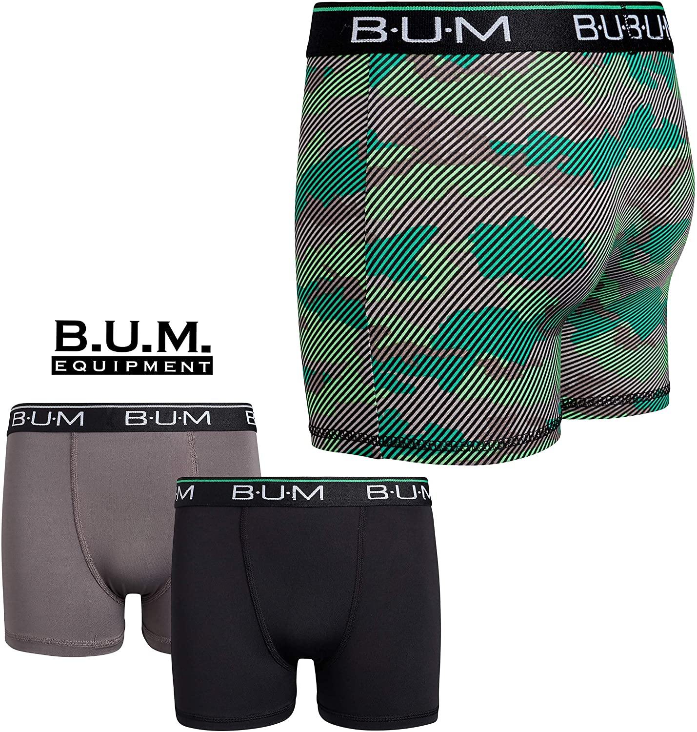 B.U.M. Equipment Boys Performance Dry-Fit Compression Boxer Briefs (3 Pack) - JOY2ESpree