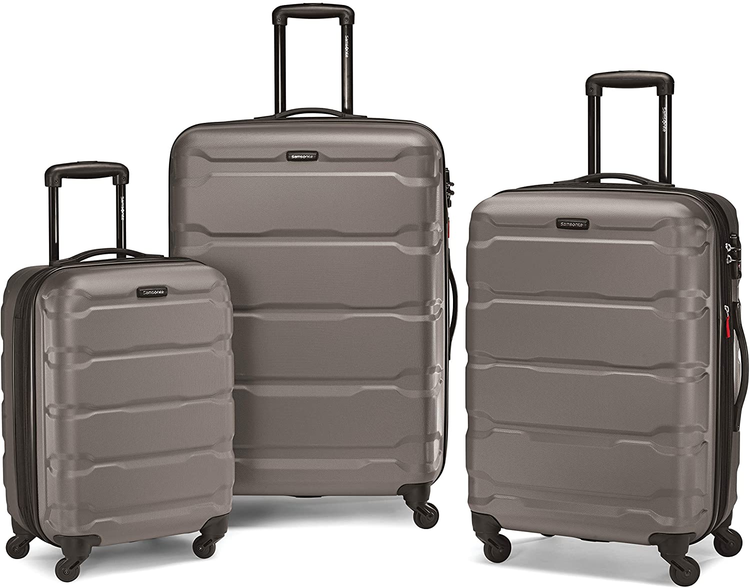Samsonite Omni PC Hardside Expandable Luggage with Spinner Wheels, Black, Carry-On 20-Inch