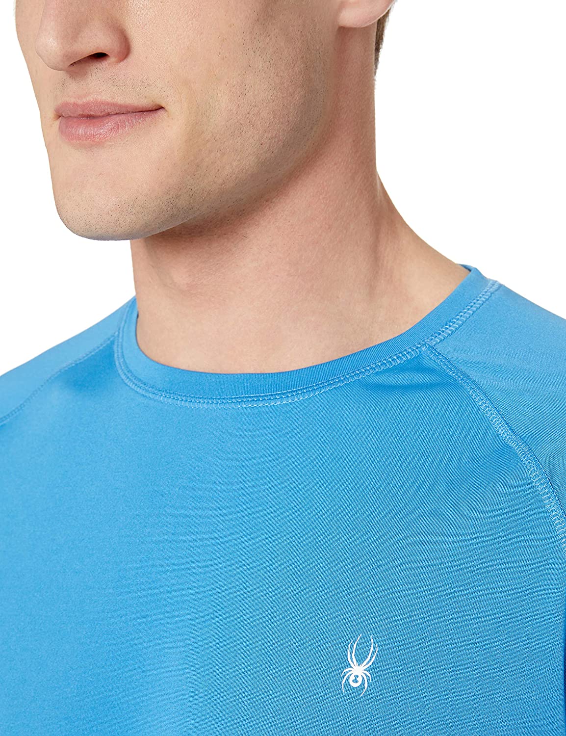 Spyder Men's Hydro Stretch Swim T-Shirt - Quick Dry Short Sleeve Rash Guard Tee