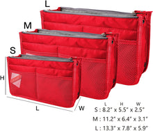 
                        
                          Muat gambar ke penampil Galeri, Vercord Updated Purse Handbag Organizer Insert Liner Bag in Bag 13 Pockets Purple Small
                        
                      