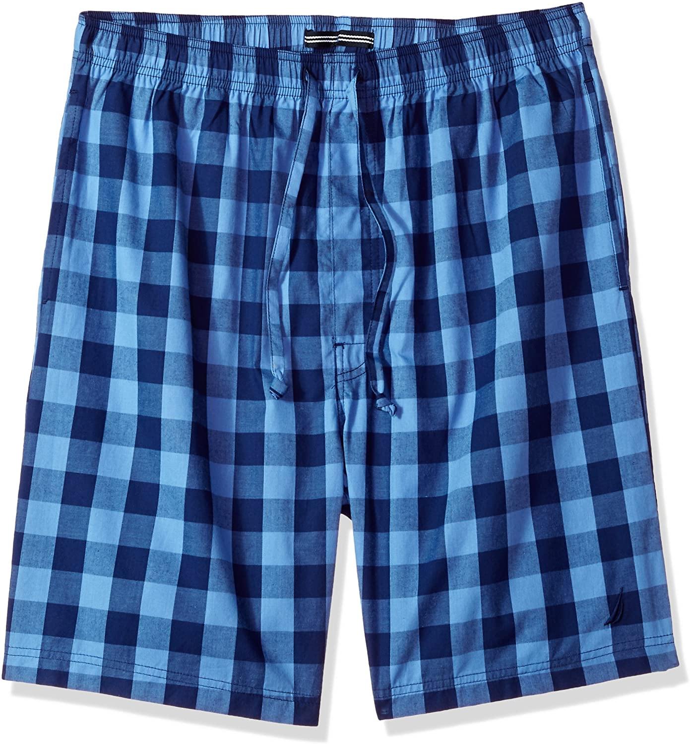 Nautica Men's Soft Woven 100% Cotton Elastic Waistband Sleep Pajama Short - JOY2ESpree