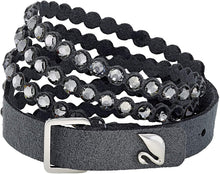 
                        
                          Cargar imagen en el visor de la galería, SWAROVSKI Women's Leather Look Crystal Power Bracelet Collection - JOY2ESpree
                        
                      