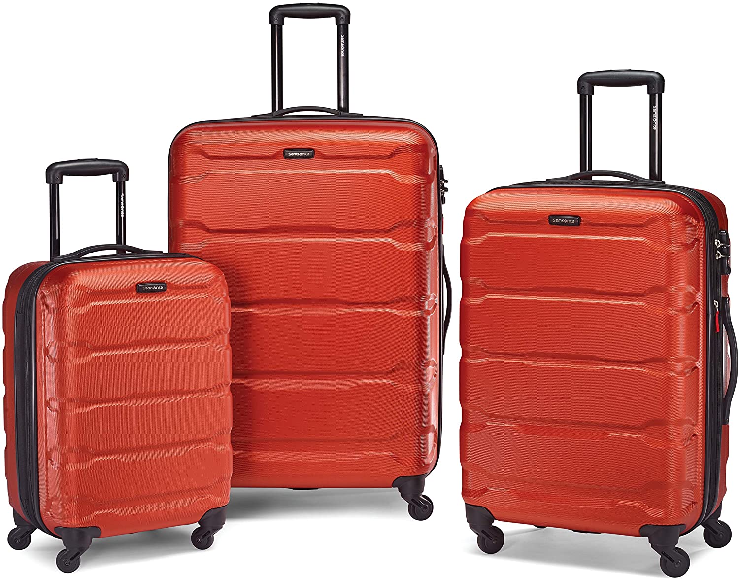 Samsonite Omni PC Hardside Expandable Luggage with Spinner Wheels, Black, Carry-On 20-Inch