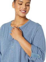 
                        
                          Load image into Gallery viewer, Jag Jeans Women's Plus Size Eleanor Slub Jersey Henley
                        
                      