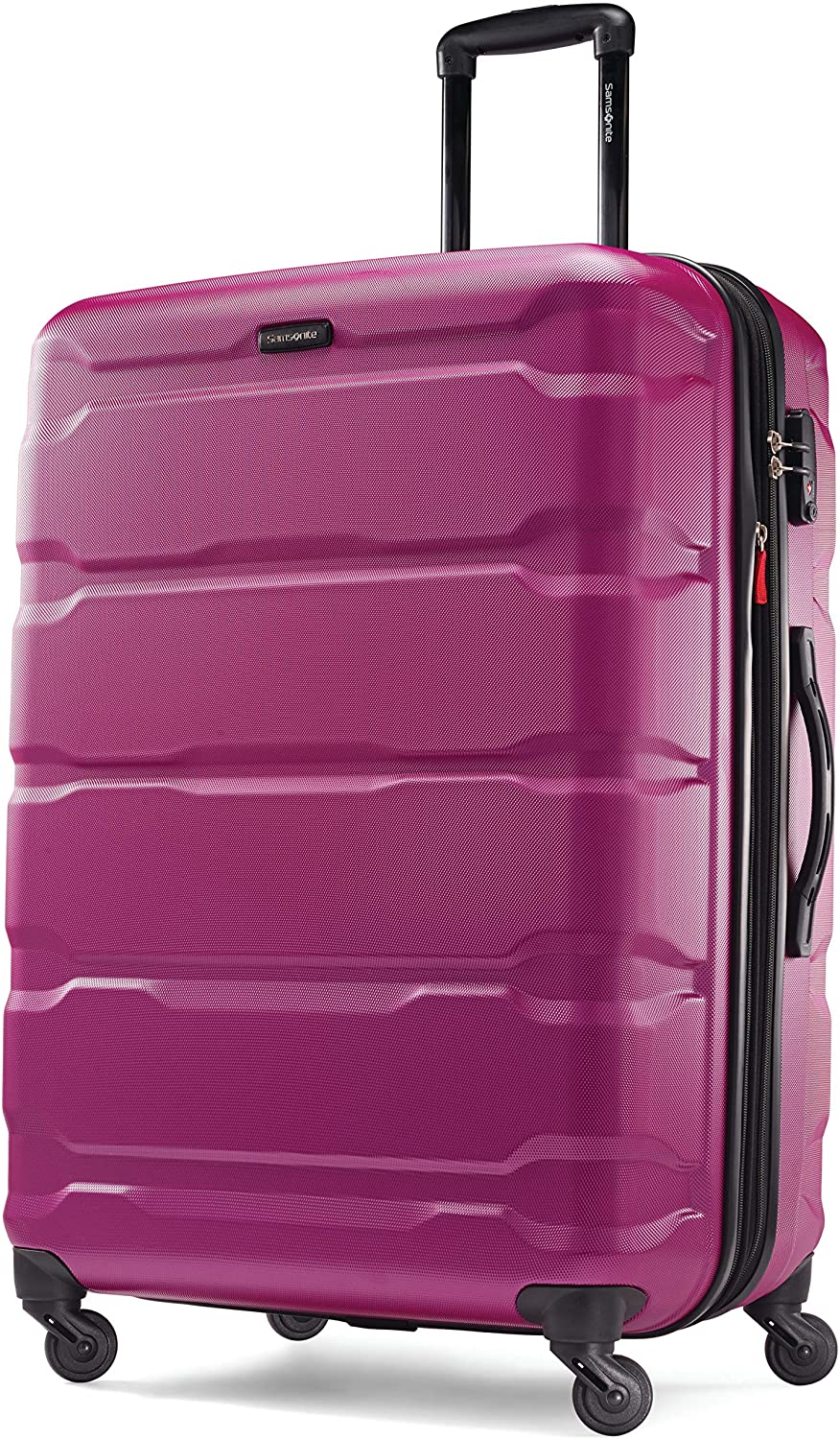 Samsonite Omni PC Hardside Expandable Luggage with Spinner Wheels, Black, Carry-On 20-Inch
