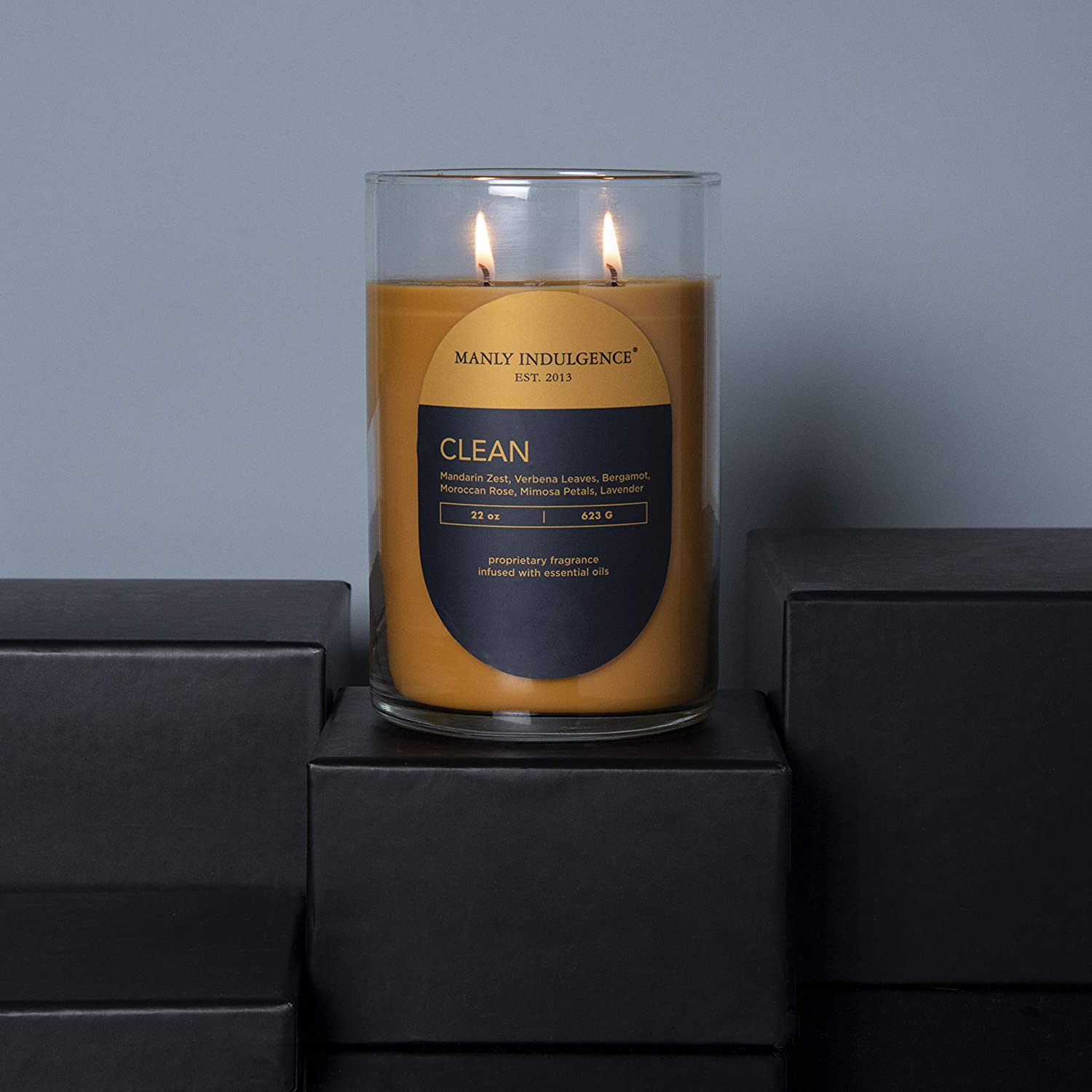 Manly Indulgence Sea Salt & Ginger Scented Jar Candle, 15 Oz, White