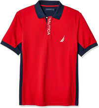 
                        
                          Muat gambar ke penampil Galeri, Nautica Men's Short Sleeve Color Block Performance Pique Polo Shirt - JOY2ESpree
                        
                      