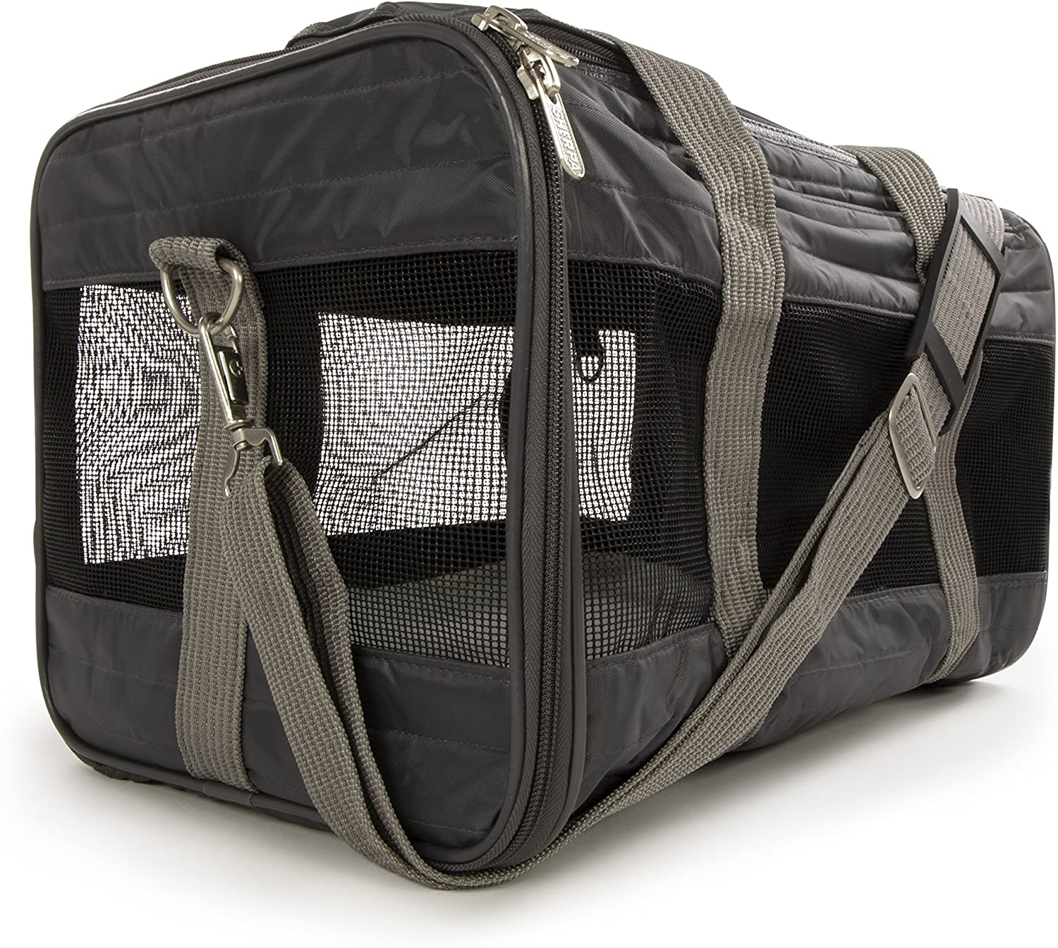 Sherpa Original Deluxe Airline Approved Pet Carrier, Medium, Black
