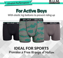 
                        
                          將圖片載入圖庫檢視器 B.U.M. Equipment Boys Performance Dry-Fit Compression Boxer Briefs (3 Pack) - JOY2ESpree
                        
                      