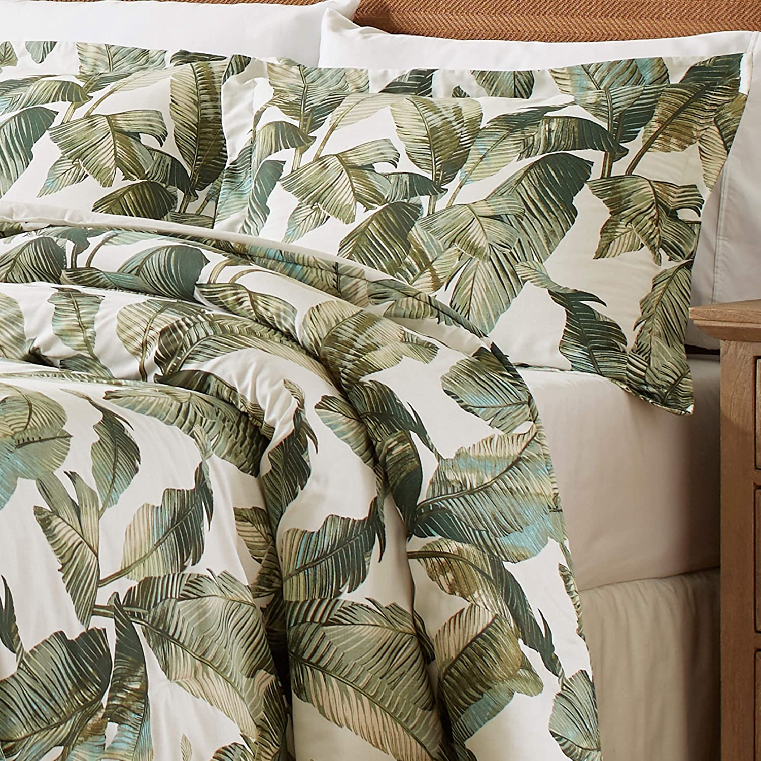 Tommy Bahama Fiesta Palms Comforter Set, Queen, Green