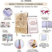 
                        
                          Cargar imagen en el visor de la galería, Law of Attraction Planner - Undated Deluxe Weekly, Monthly Planner
                        
                      