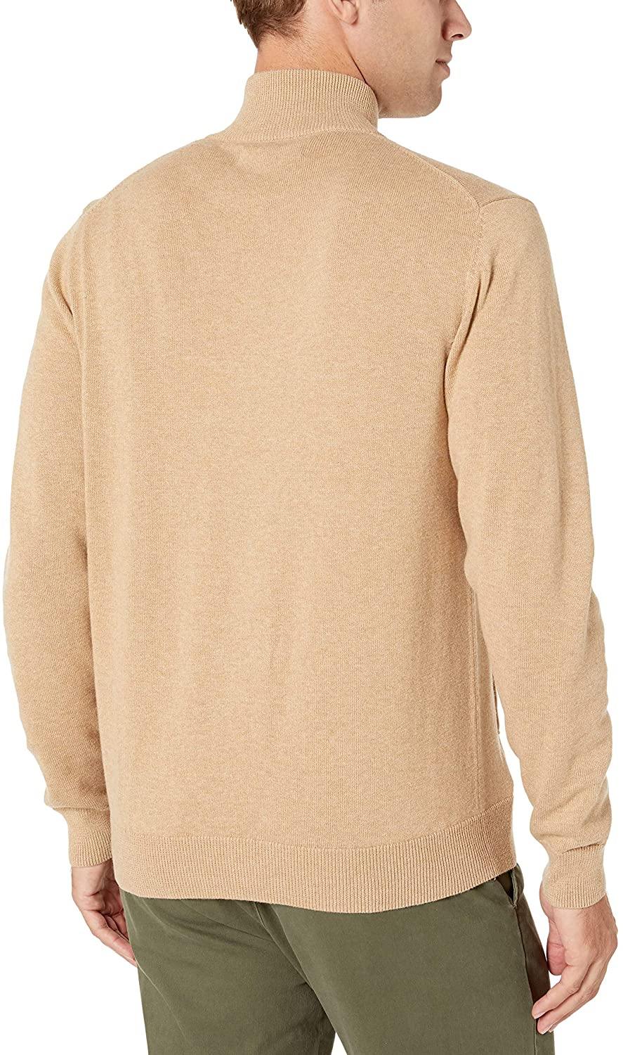 Amazon Essentials Men's Full-Zip Cotton Sweater