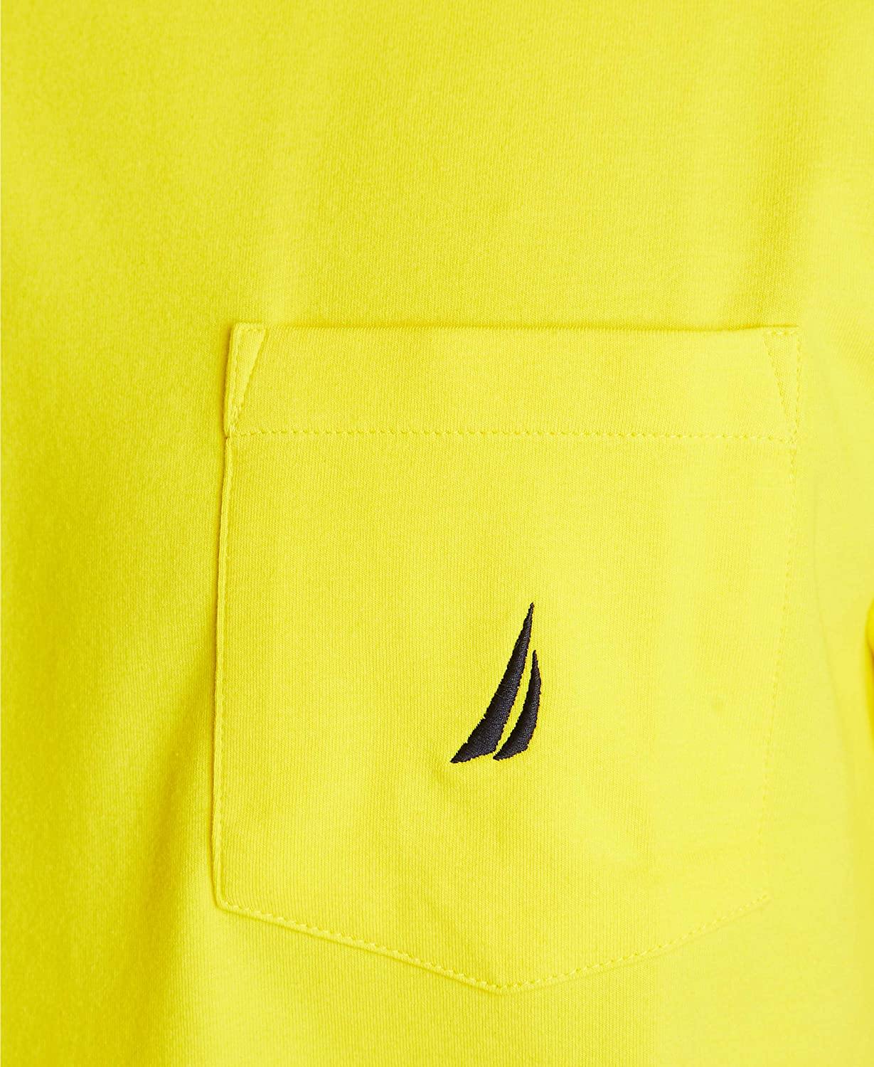 Nautica Men's Solid Crew Neck Short-Sleeve Pocket T-Shirt - JOY2ESpree