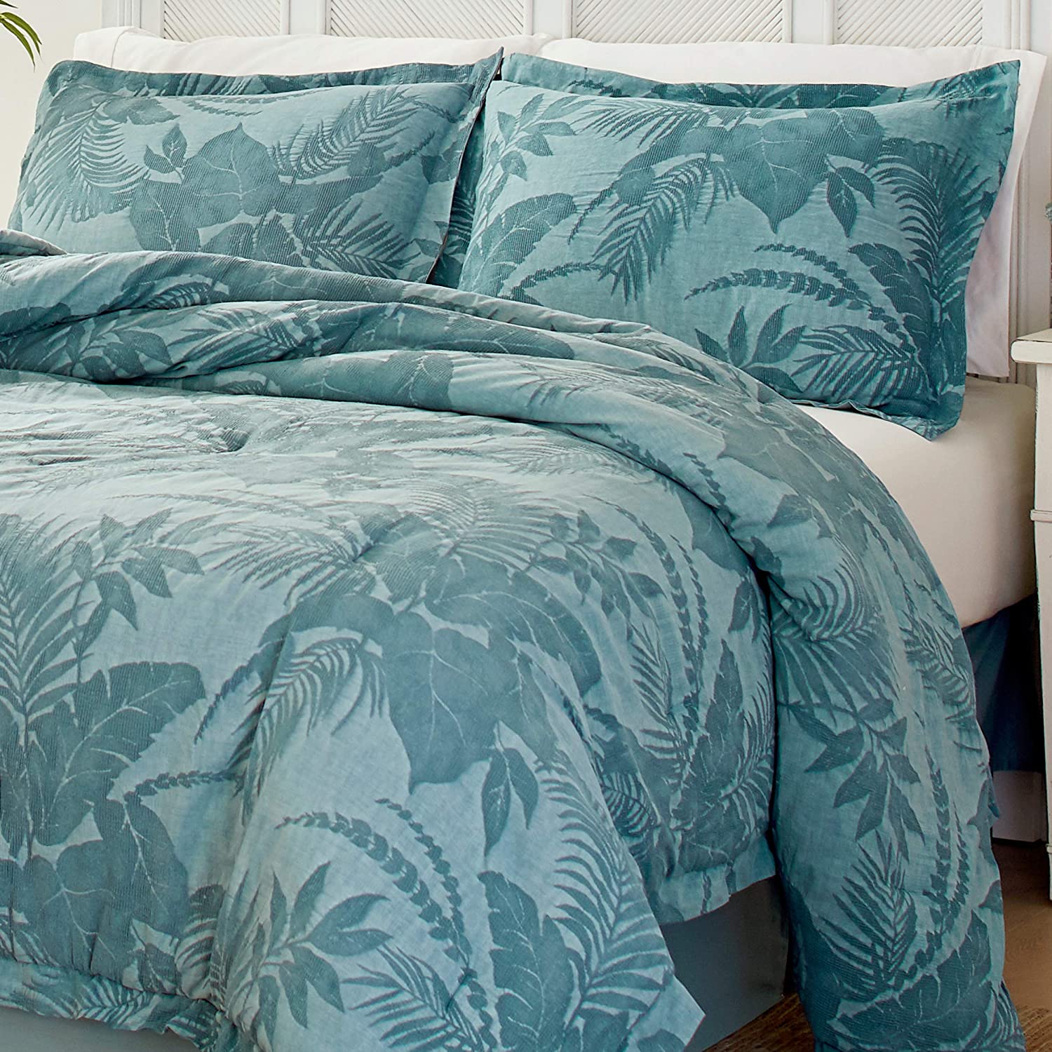 Tommy Bahama Blue Abalone Comforter Set, California King