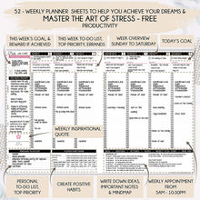
                        
                          Cargar imagen en el visor de la galería, Law of Attraction Planner - Undated Deluxe Weekly, Monthly Planner
                        
                      