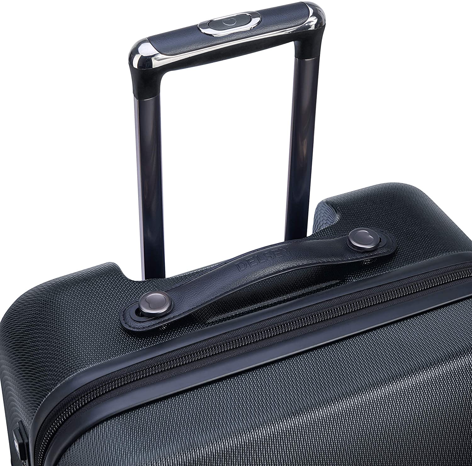 DELSEY Paris Chatelet Hardside Luggage with Spinner Wheels, Chocolate Brown, Checked-Large 28 Inch, with Brake