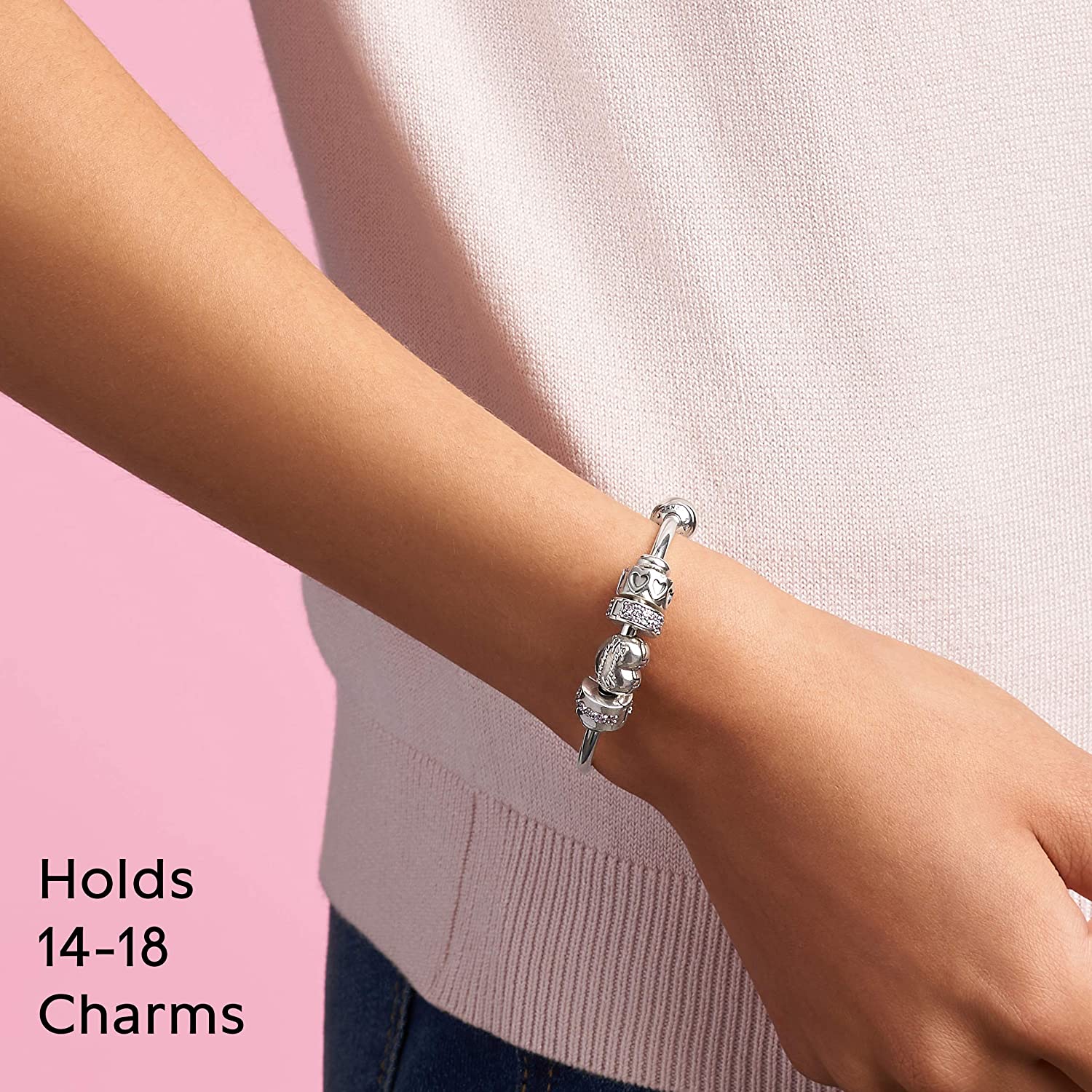 Pandora Jewelry Silver Open Bangle Sterling Silver Bracelet - JOY2ESpree