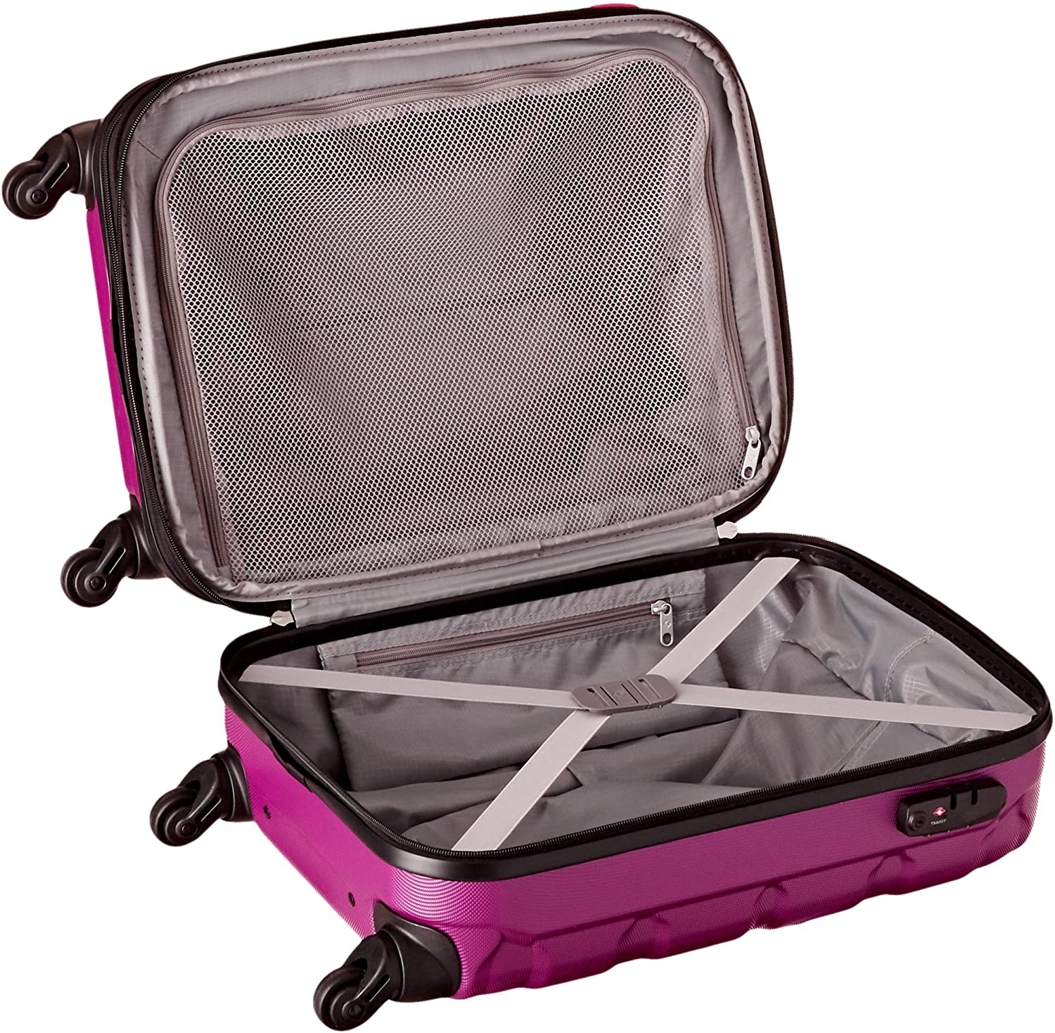 Samsonite Omni PC Hardside Expandable Luggage with Spinner Wheels, Black, Carry-On 20-Inch