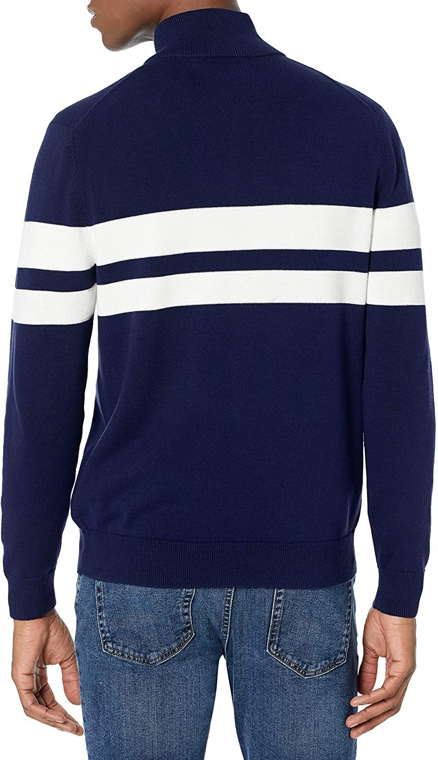 Amazon Essentials Men's Full-Zip Cotton Sweater