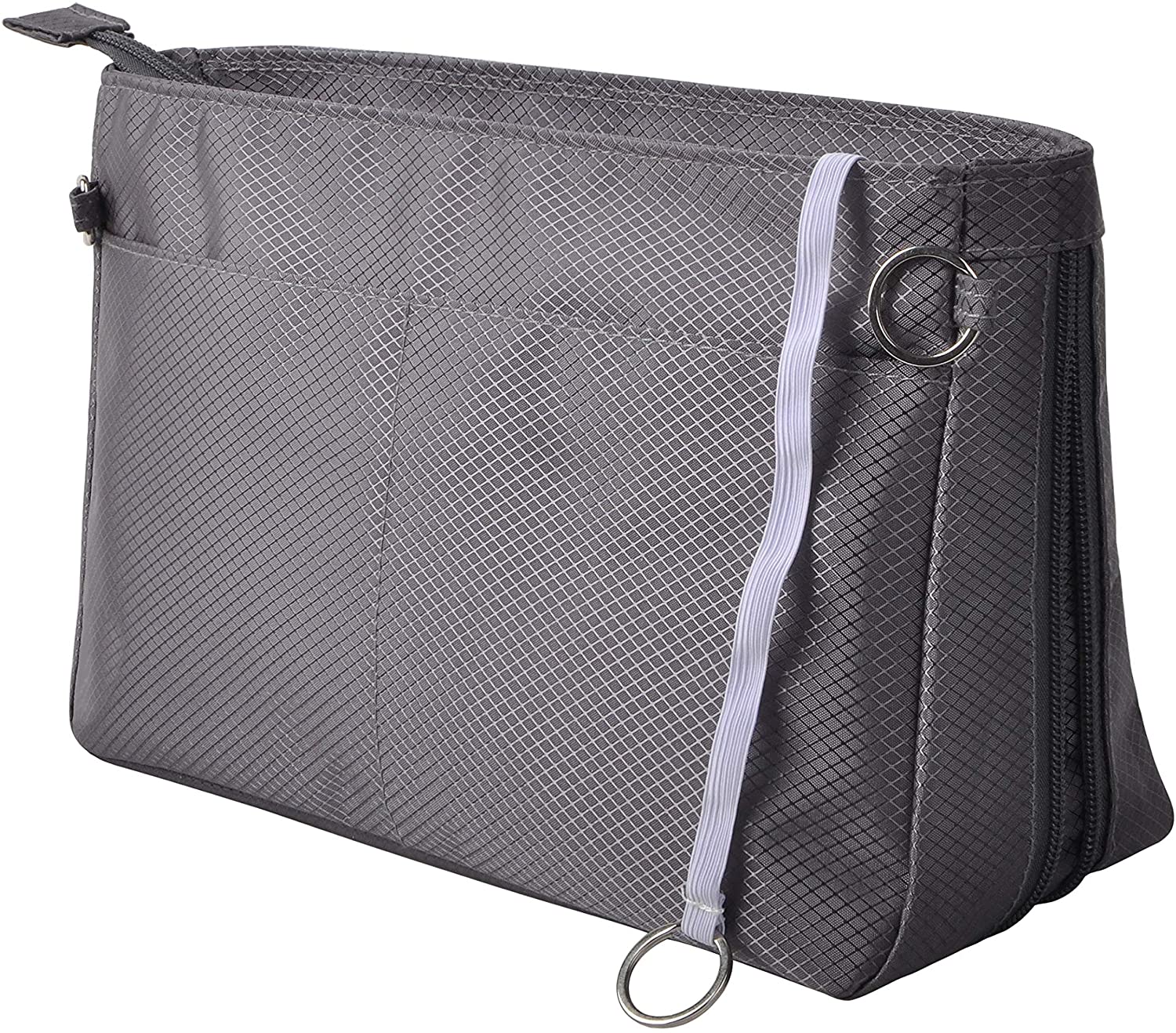 Vercord Expandable Nylon Handbag Purse Organizer Insert Liner Shaper Bag
