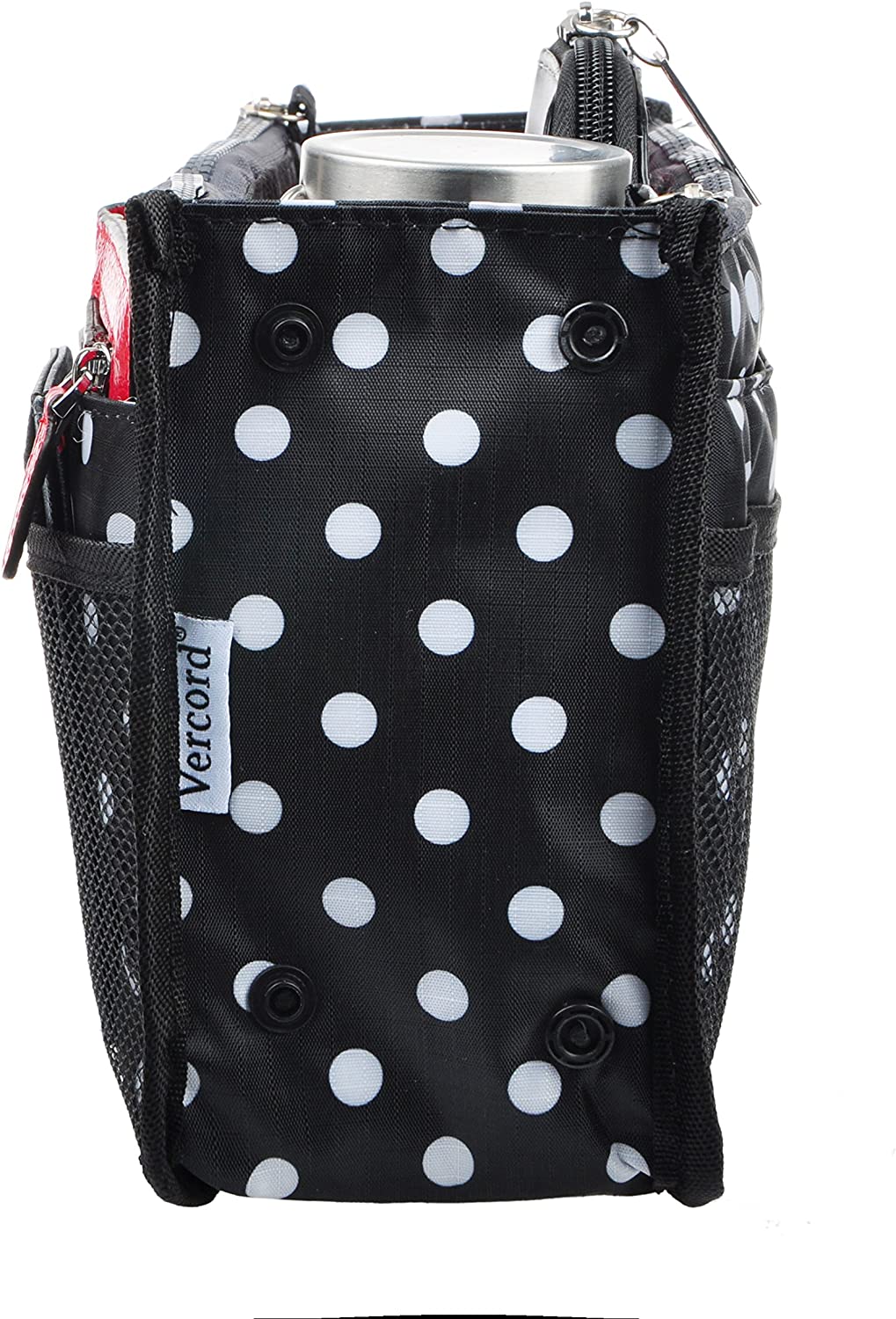 Vercord Updated Purse Handbag Organizer Insert Liner Bag in Bag 13 Pockets Purple Small
