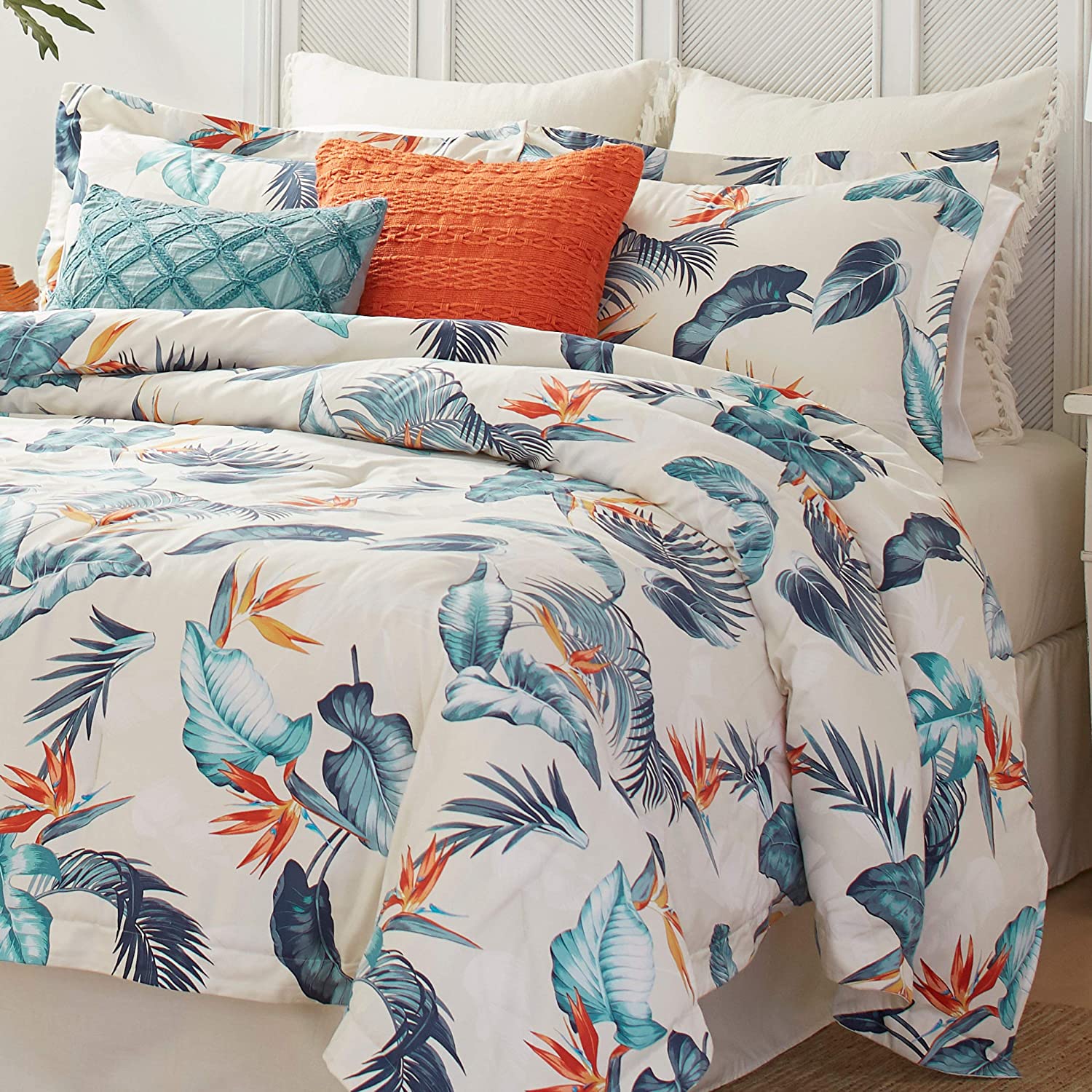 Tommy Bahama Birdseye View Comforter Set, King, Blue,USHSA31145084,4