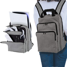 
                        
                          Load image into Gallery viewer, PS5 Carrying Case Portable Shockproof PS5 Travel Bag Compatible with Playstation 5 Console, 3 Layers Travel Backpack Large Capacity Storage Bag - JOY2ESpree
                        
                      