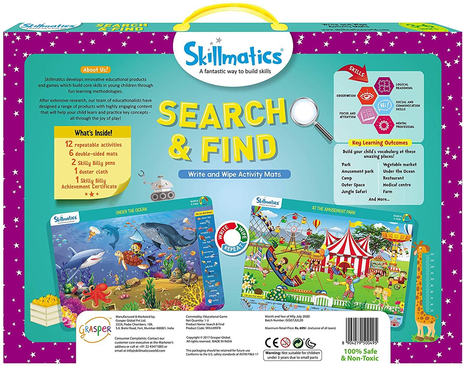Skillmatics Educational Game: I Can Write (3-6 Years) - JOY2ESpree