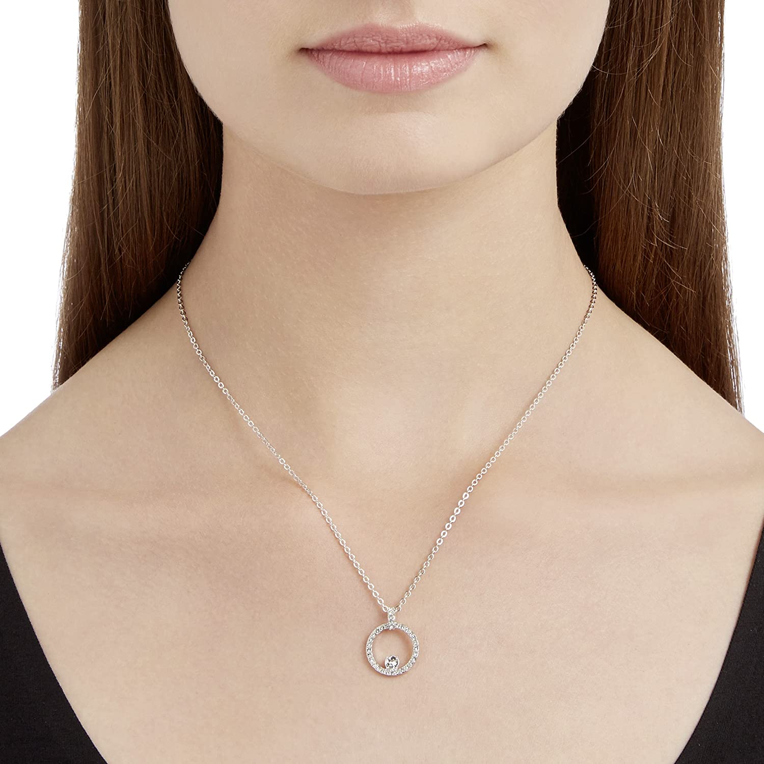 SWAROVSKI Women's Creativity Circle Jewelry Collection, Clear Crystals - JOY2ESpree