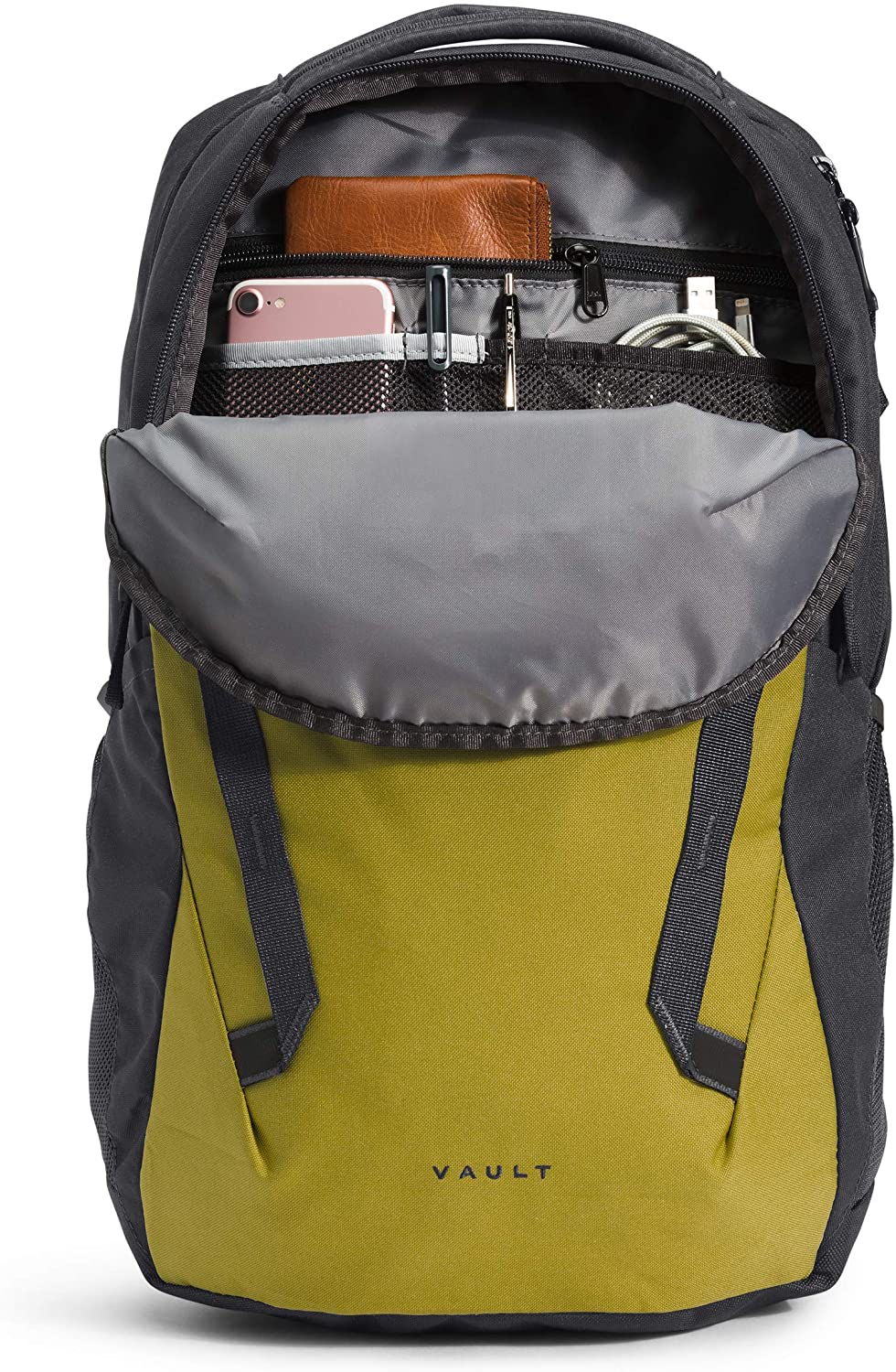 The North Face Vault Backpack, Moab Khaki/Asphalt Grey, One Size