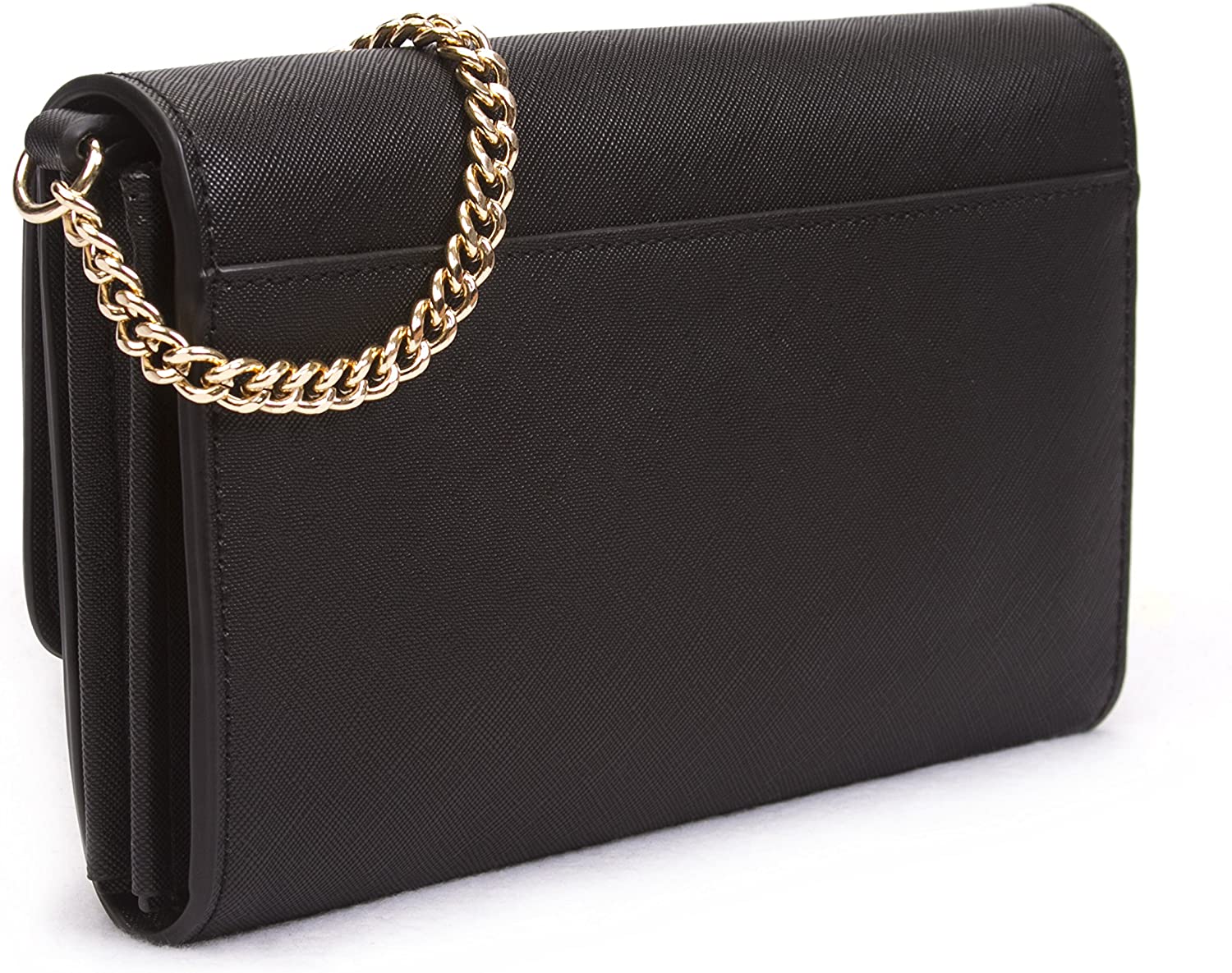 Korvara Small Crossbody Purse with Detachable Strap - Vegan Saffiano Leather Envelope Wallet for Women