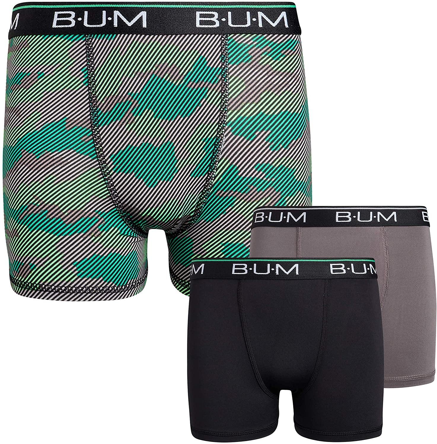 B.U.M. Equipment Boys Performance Dry-Fit Compression Boxer Briefs (3 Pack) - JOY2ESpree