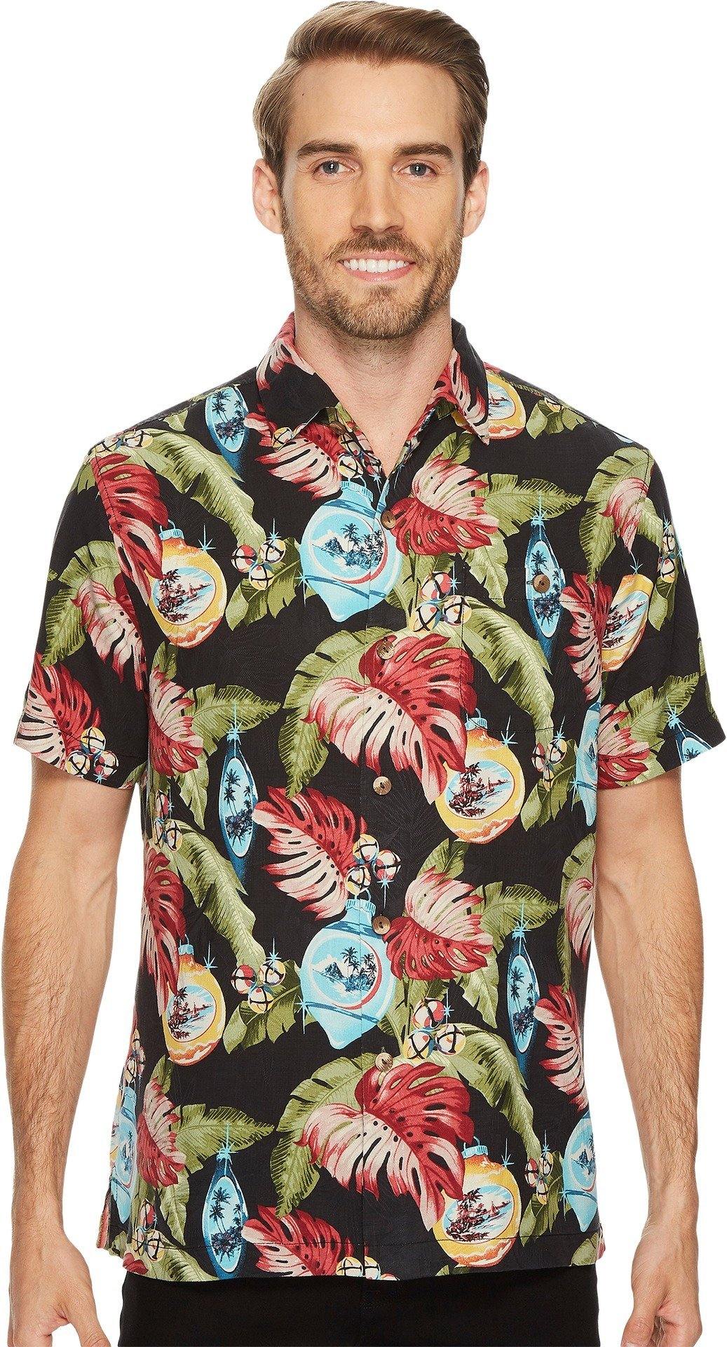 Tommy Bahama Christmas with Bells on Silk Camp Shirt